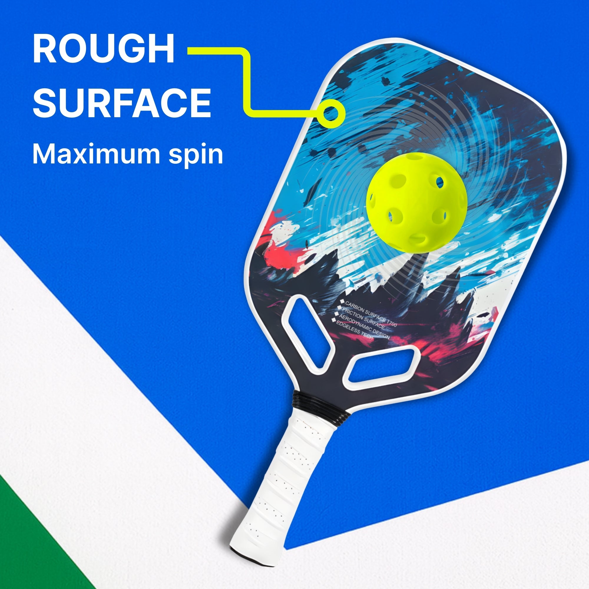 Midnight Phantom - T700 Carbon Fiber Pickleball Paddle - 16mm - Thermoformed