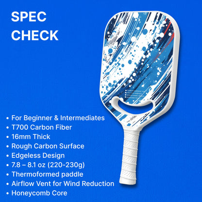 Sky Phantom - T700 Carbon Fiber Pickleball Paddle - 16mm - Thermoformed